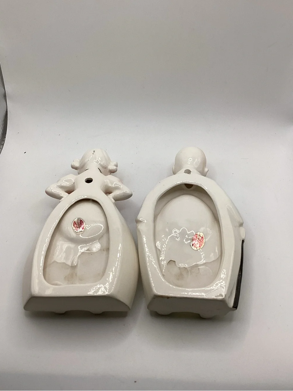 Enesco Ceramic Vintage Couple Spoon Rests